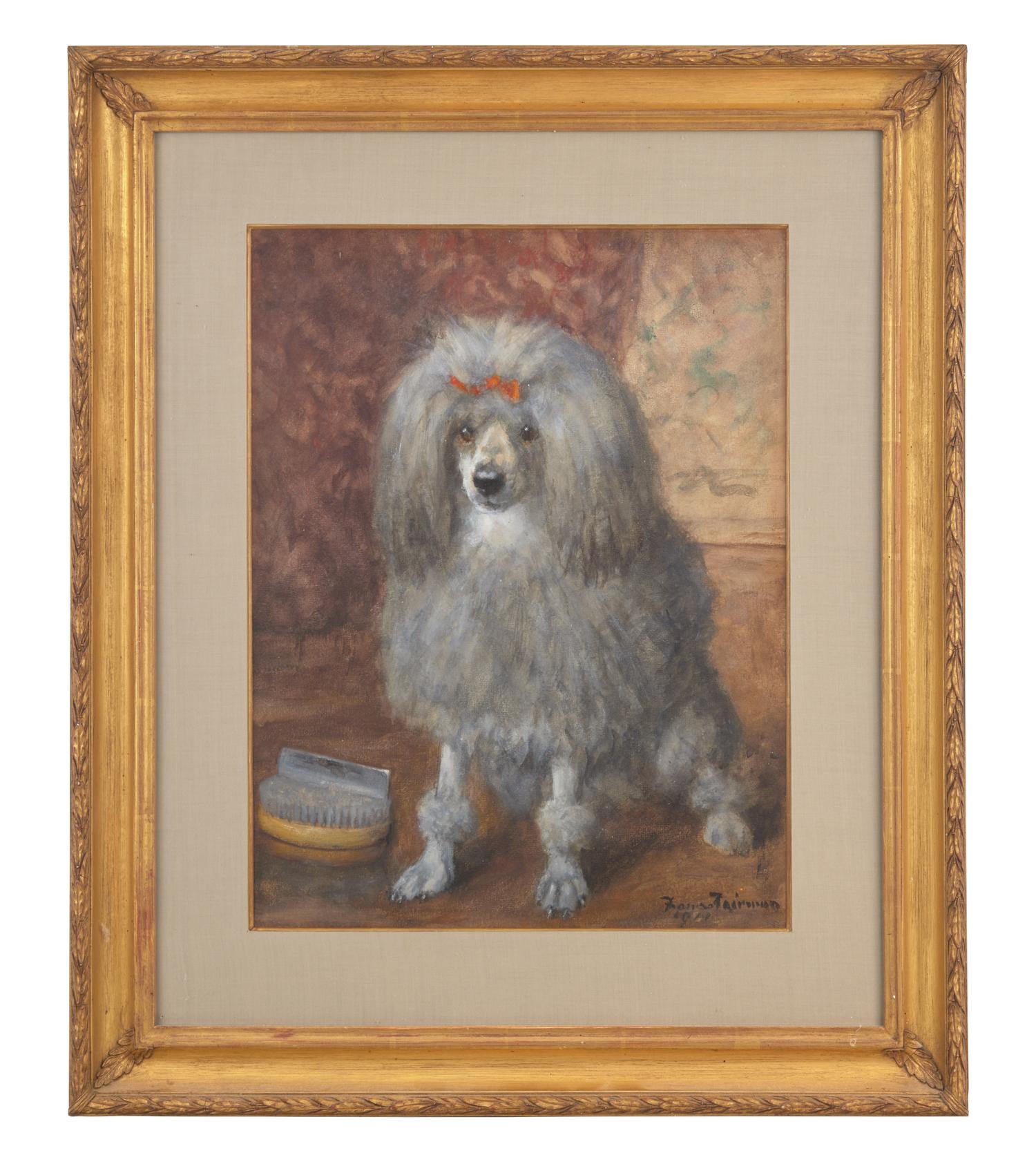 Seated Gray Poodle, 1911