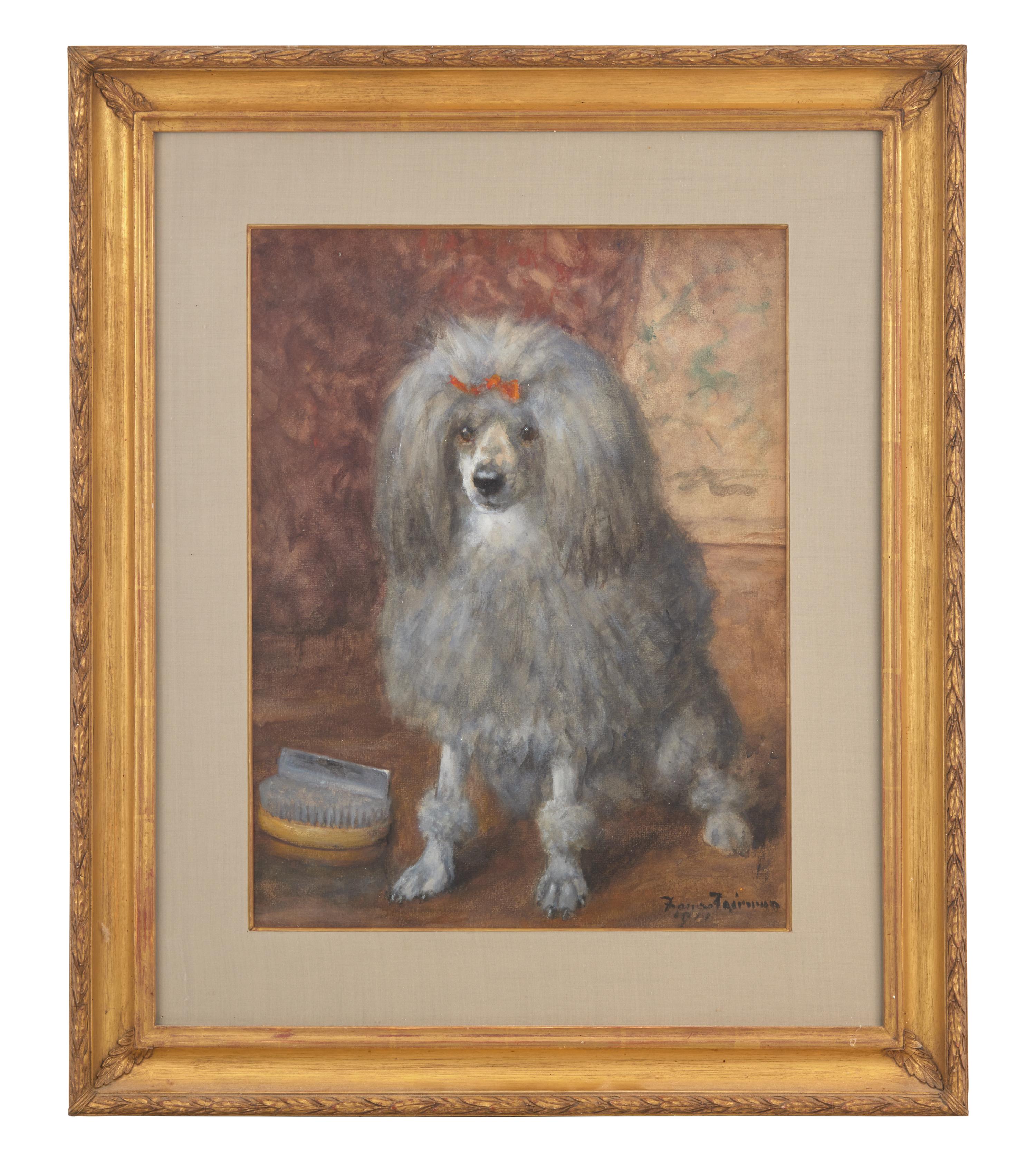 Seated Gray Poodle, 1911