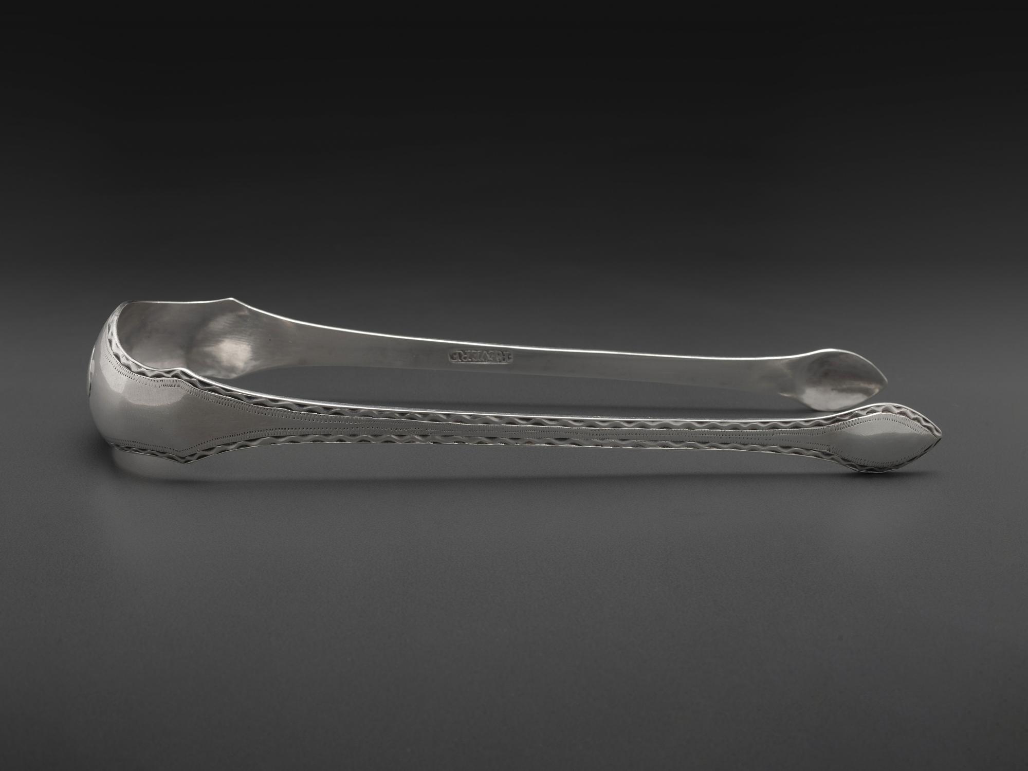 A Pair of American Silver Sugar Tongs