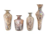 A Group of Four Roman Glass Vessels