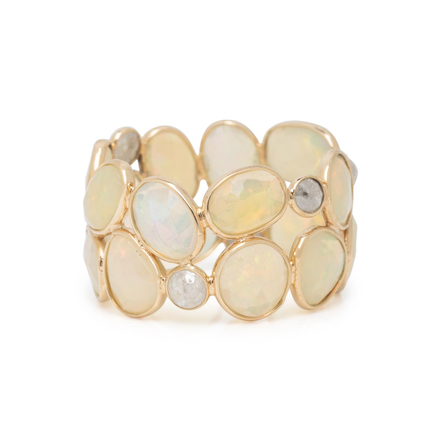 OPAL AND DIAMOND RING