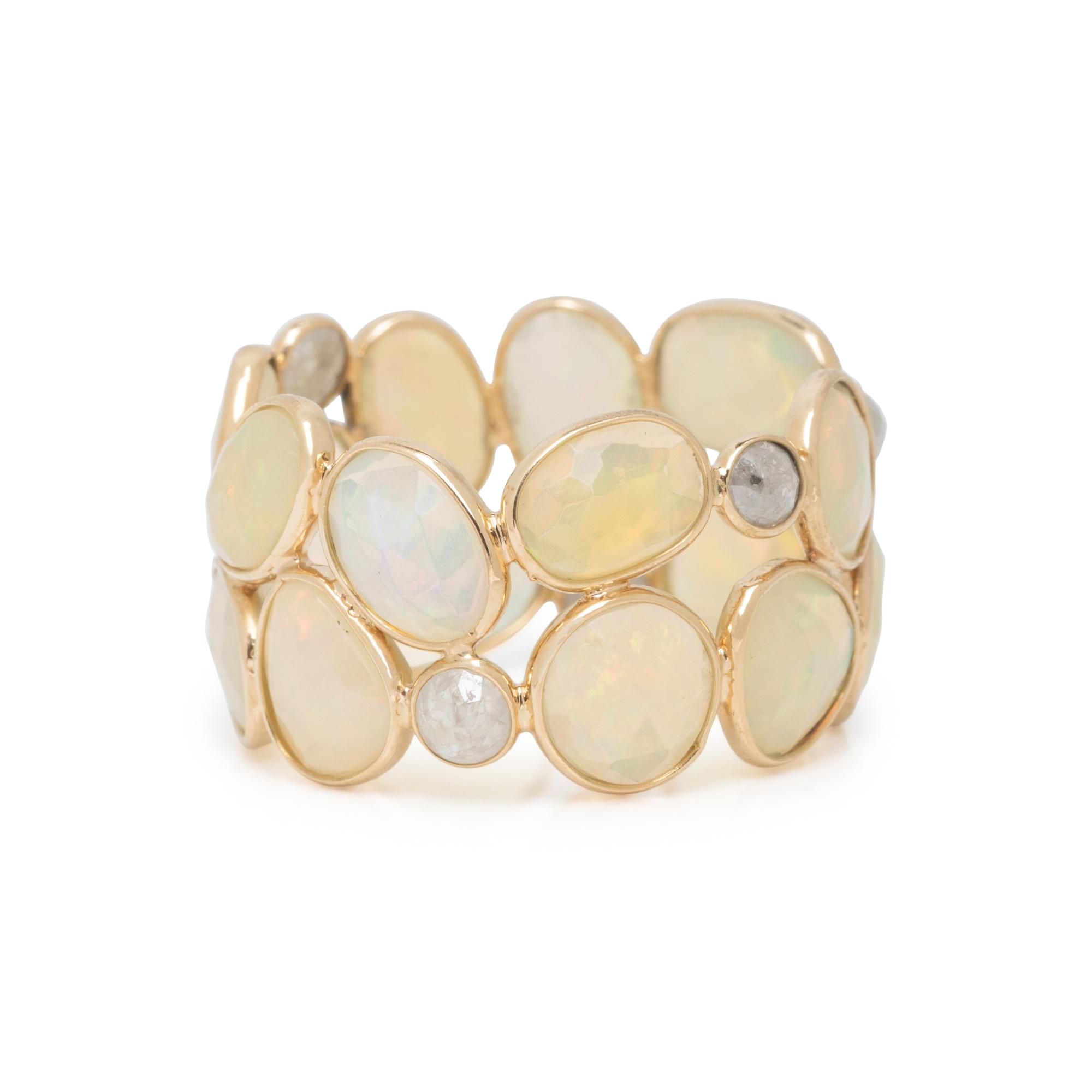 OPAL AND DIAMOND RING