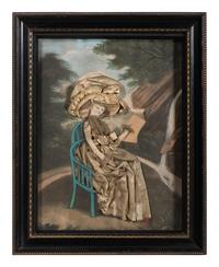 Five Victorian Mixed Media Dressed Pictures