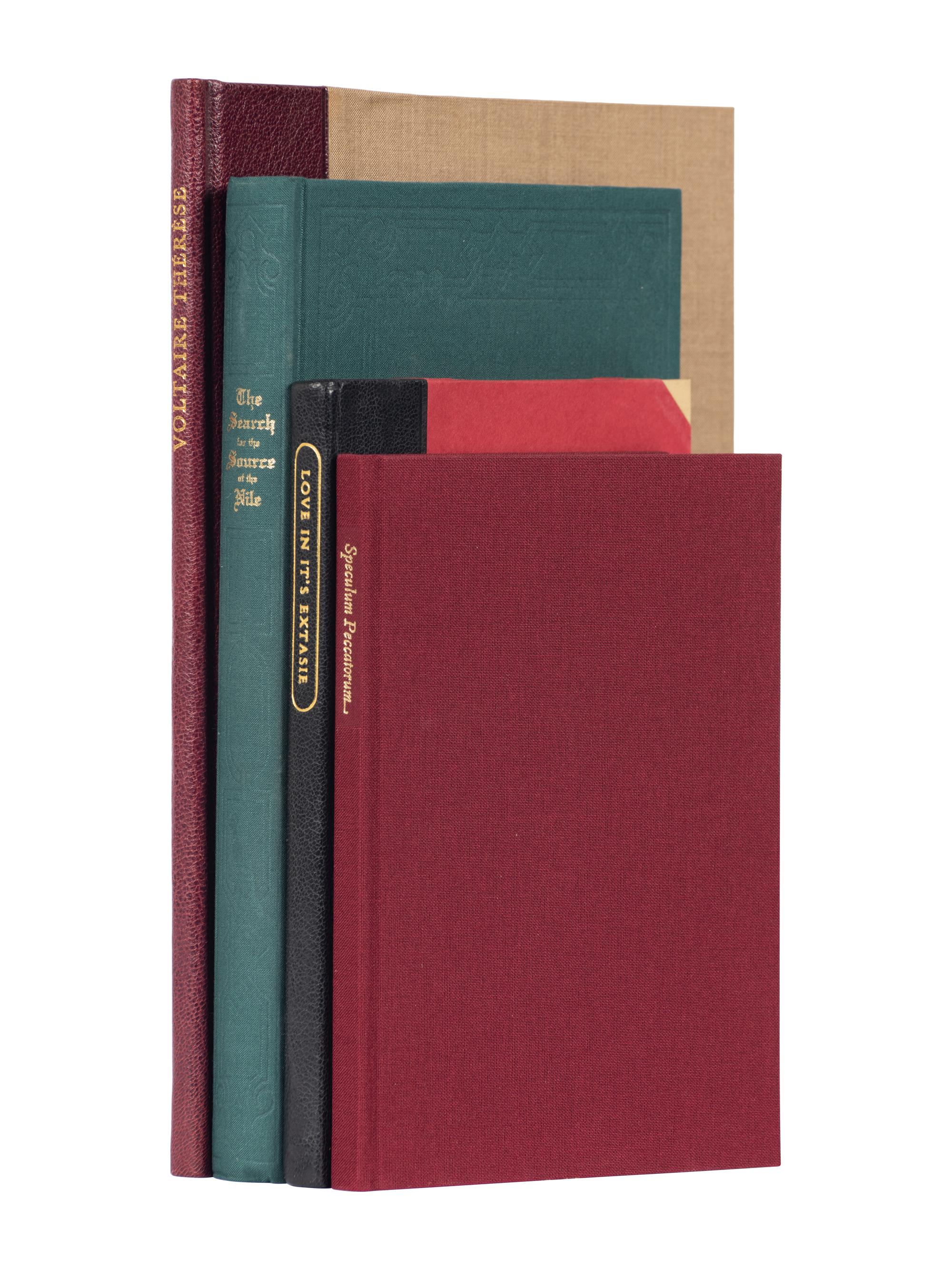 [ROXBURGHE CLUB]. A group of 5 works from the Roxburghe Club, comprising: