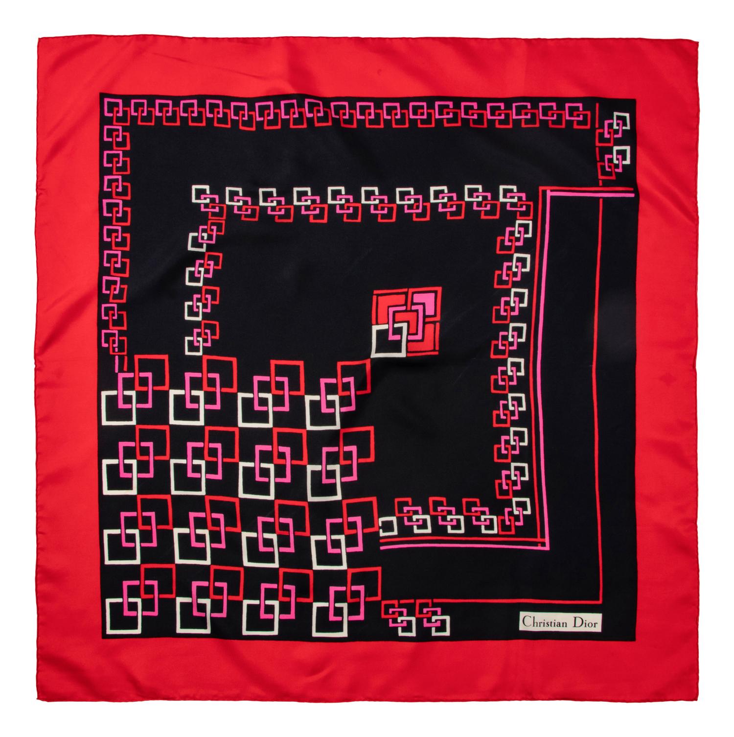 Collection of Six Designer Scarves; Two Hermes, Two YSL, One Dior, One Cartier