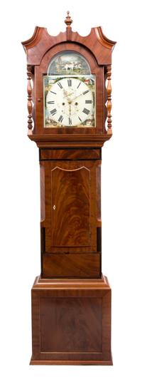 An Early Victorian Mahogany Longcase Clock Height 93 inches.