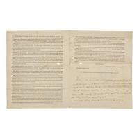 [Education] Brooks, Charles and Catherwood, Frederick. Printed Education Circular, with a Short Autograph Note