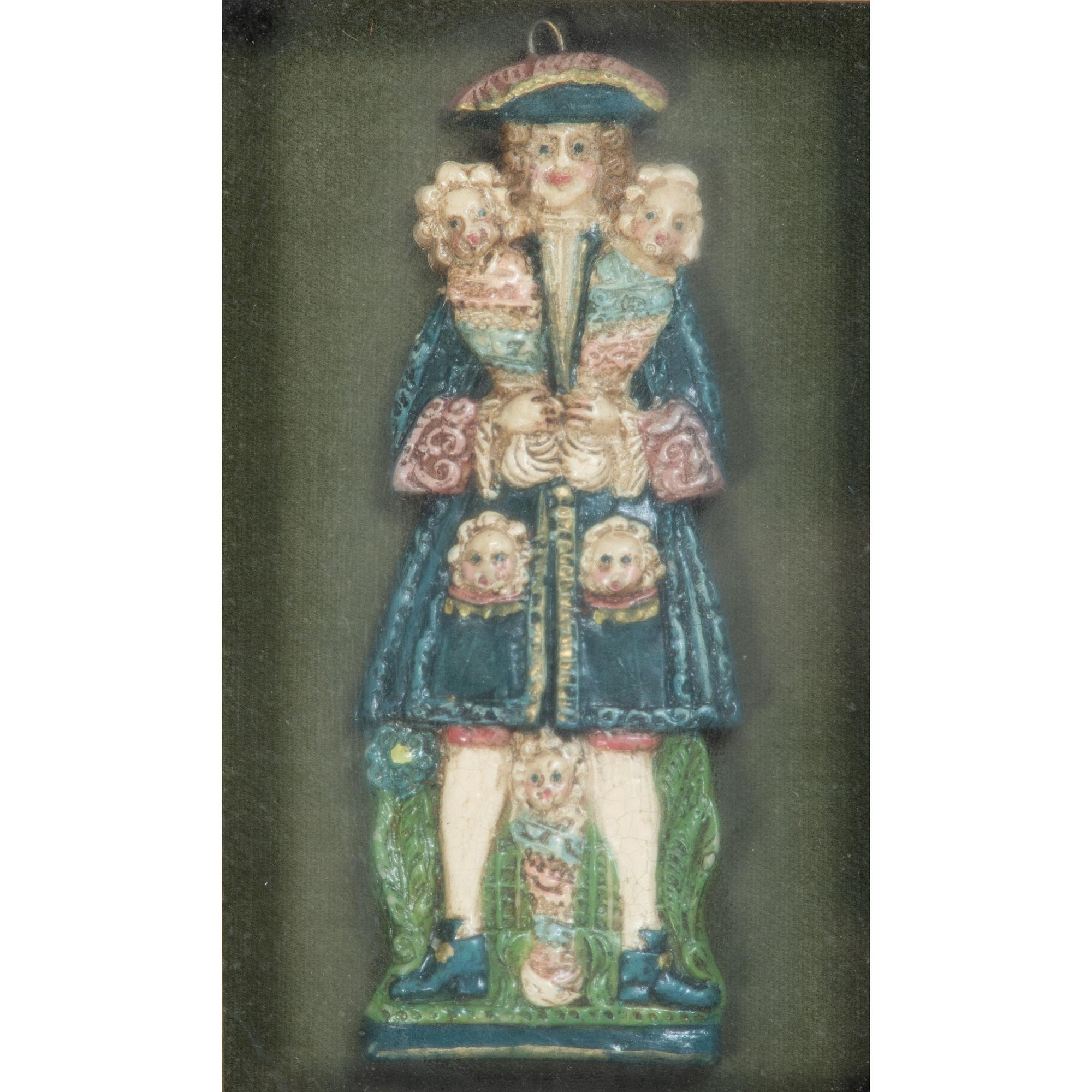 Four English Framed Wax Figures