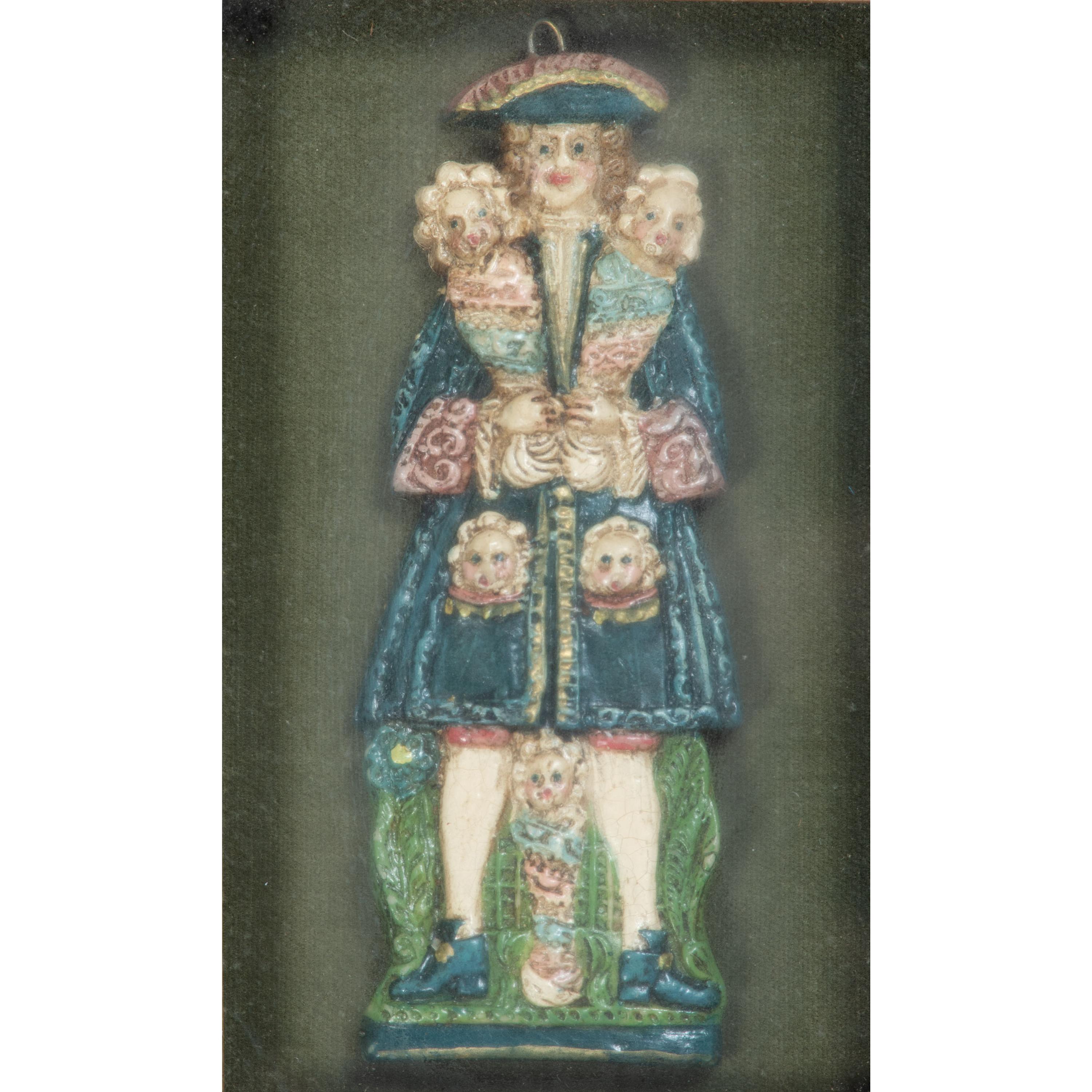 Four English Framed Wax Figures