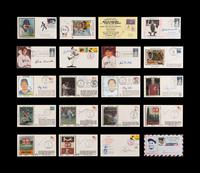 A Large Collection of Baseball Hall of Fame Signed Autograph Cachets (71)