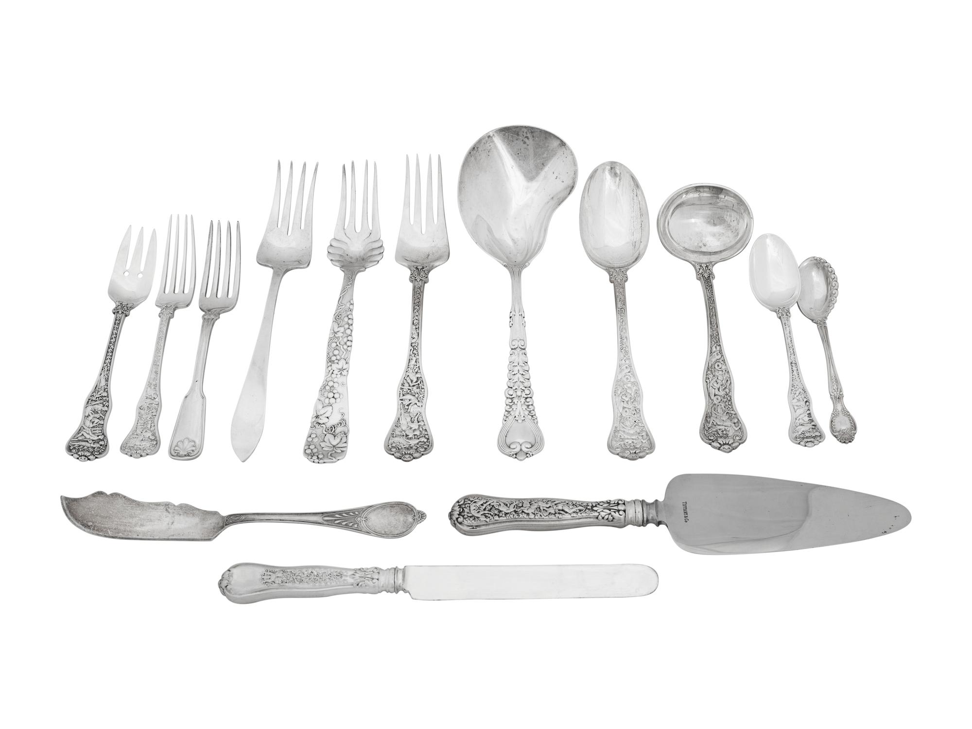 A Tiffany and Co. Olympian Silver Flatware Service
