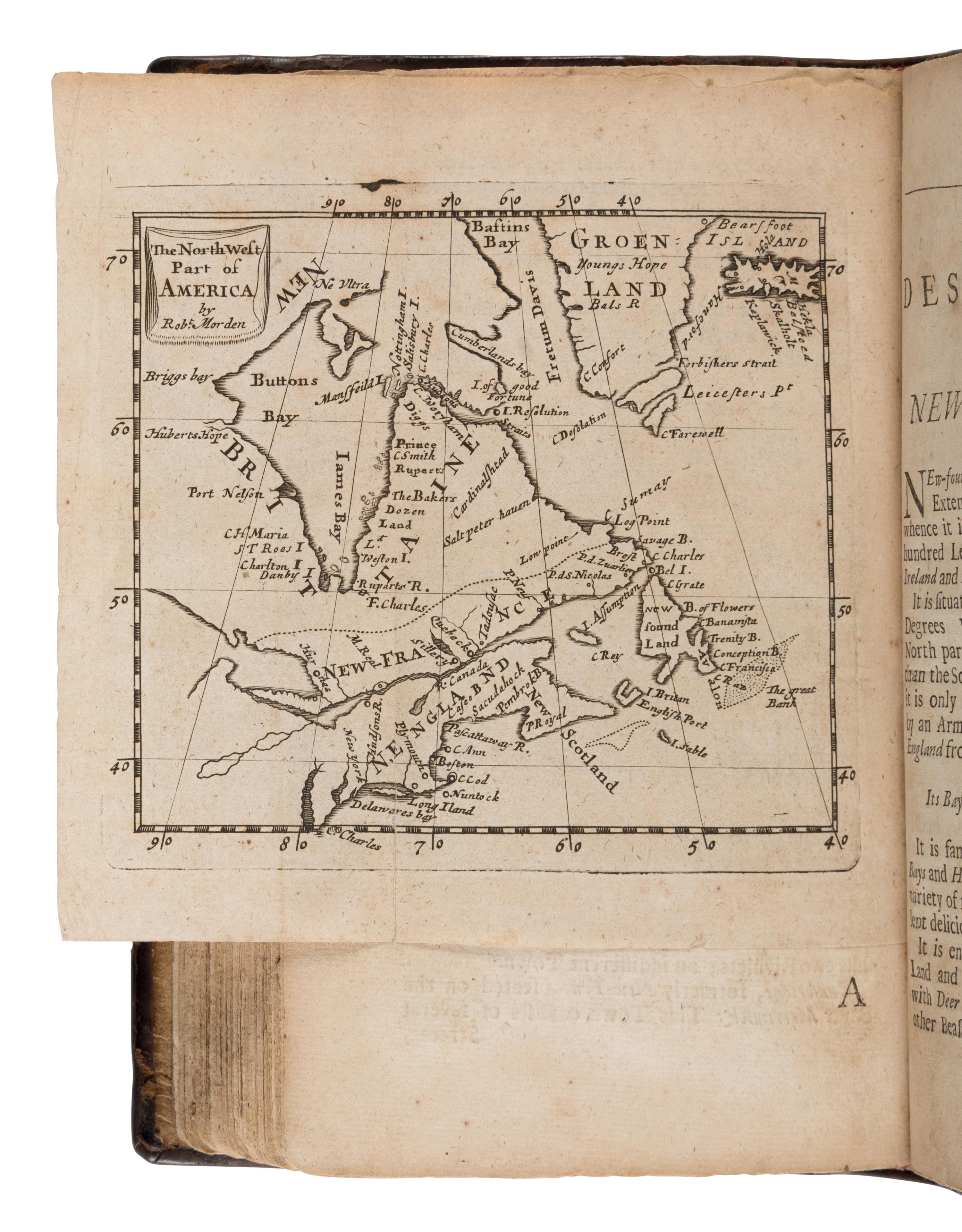 Blome, Richard (1635-1705). The Present State of His Majesties Isles and Territories in America... London: Printed for H. Clark, 1687.