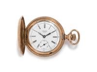YELLOW GOLD AND GOLD-FILLED HUNTER CASE POCKET WATCH
