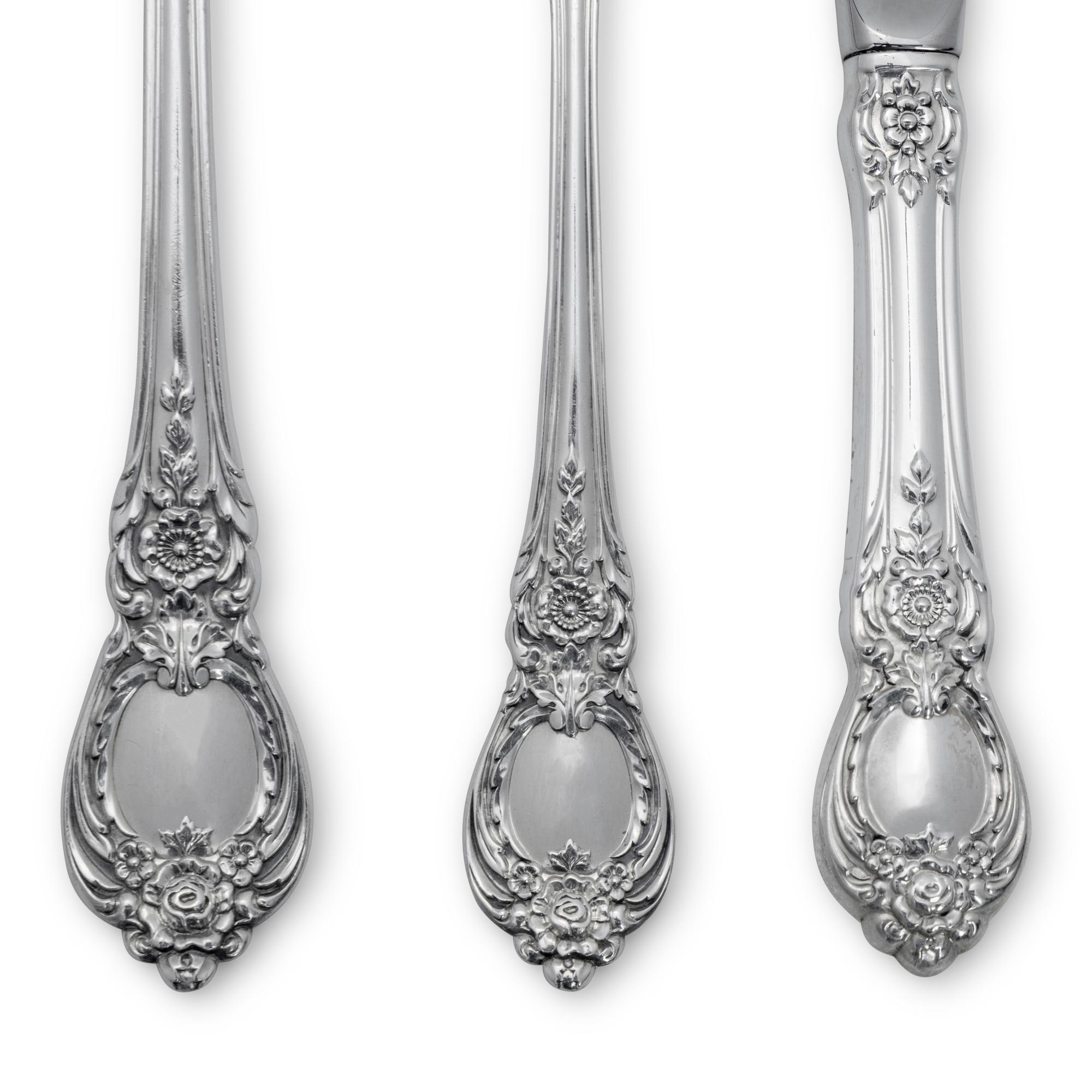 An American Silver Flatware Service