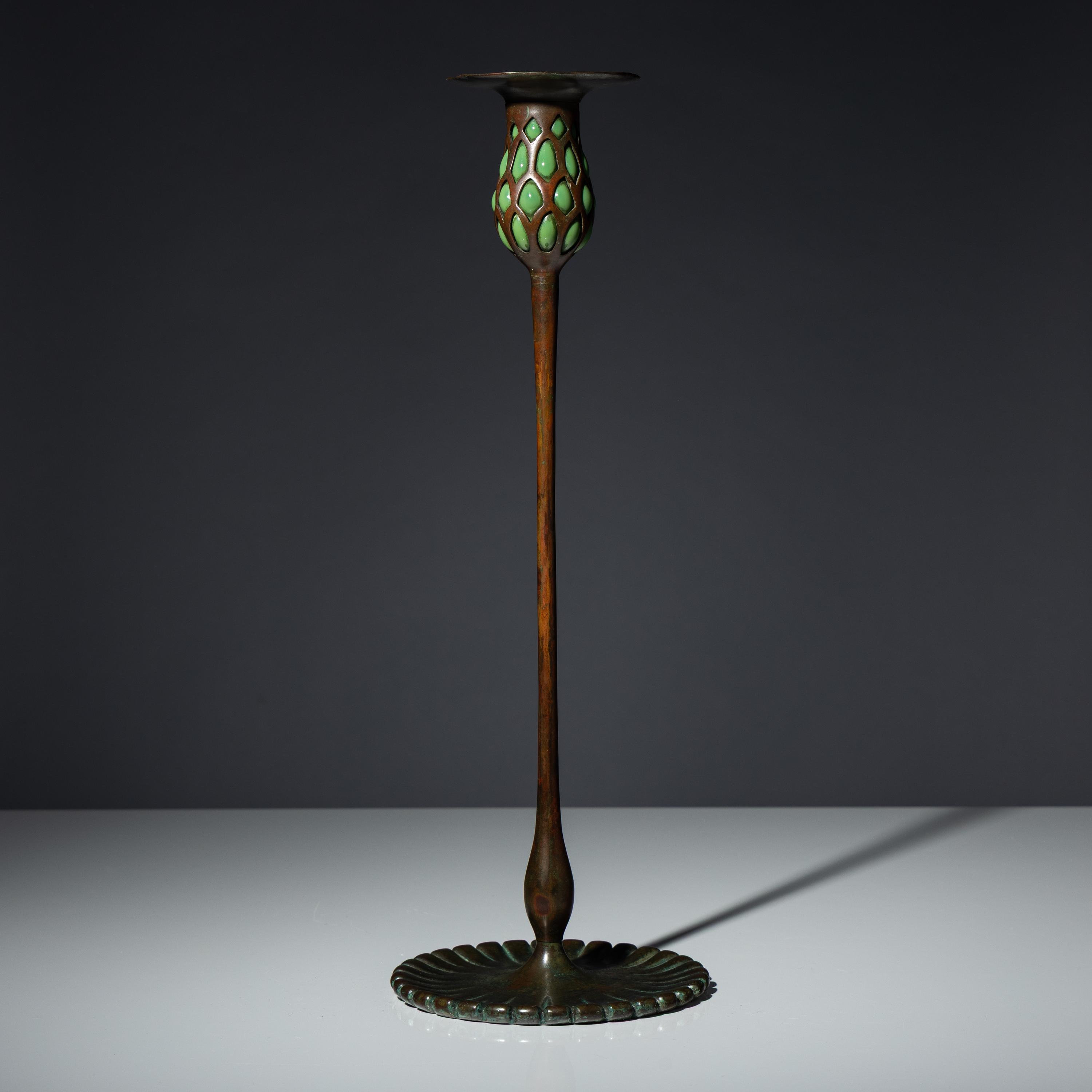 Blown-out candlestick, c. 1910
