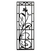 An Art Nouveau Iron Panel 13" W x .75" D x 37" H — France, Circa 1900