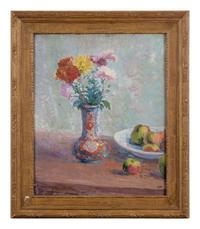 Nature Morte aux Pommes et Chrysanthèmes