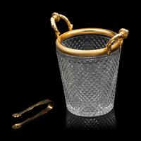 A Gilt Bronze Mounted Cut Glass Ice Bucket