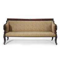 Classical mahogany sofa Probably Boston, MA, circa 1825