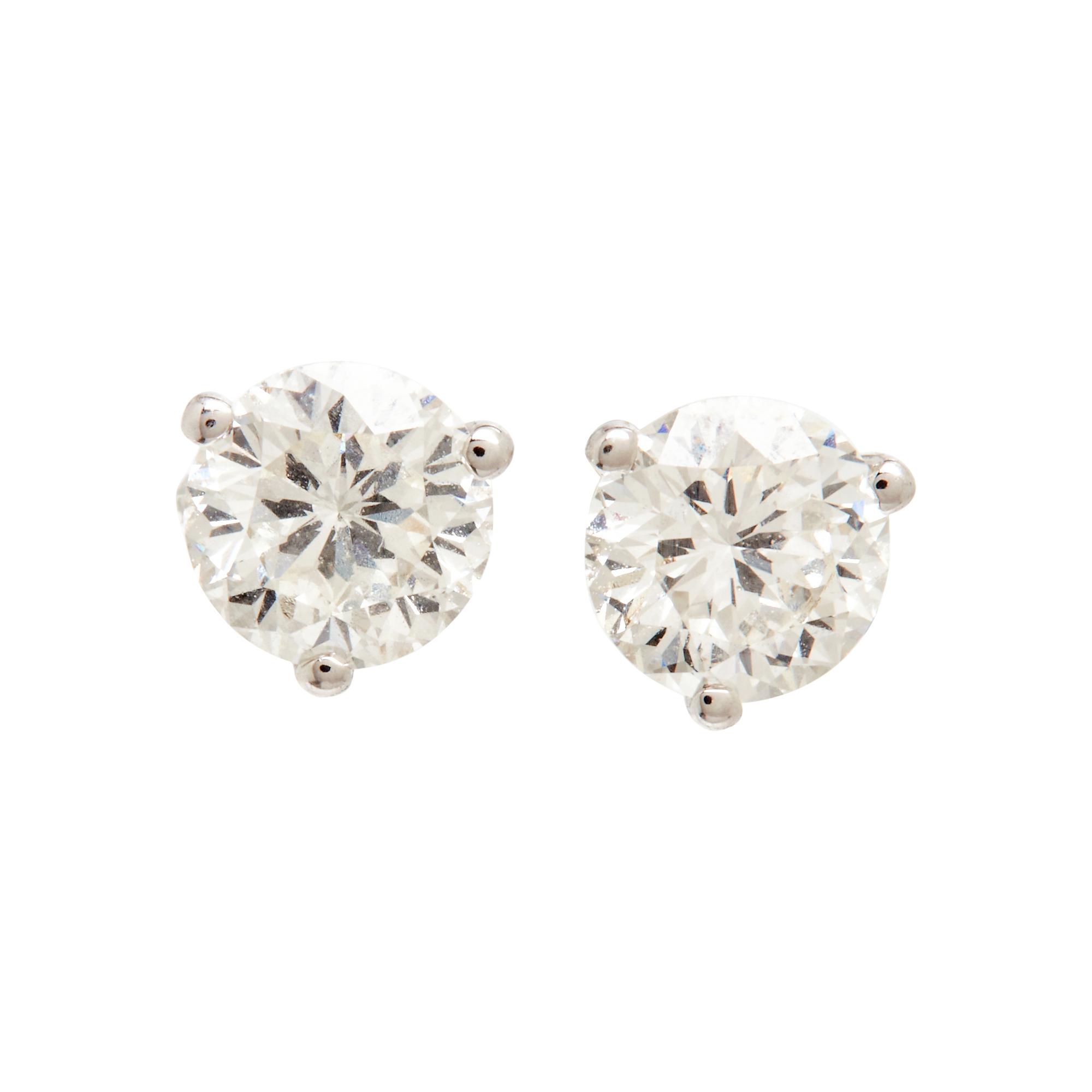 ROBERTO COIN, DIAMOND STUD EARRINGS