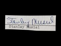 A Group of 10 Stan Musial Signed Autograph Cuts from The Collection of Stan Musial,