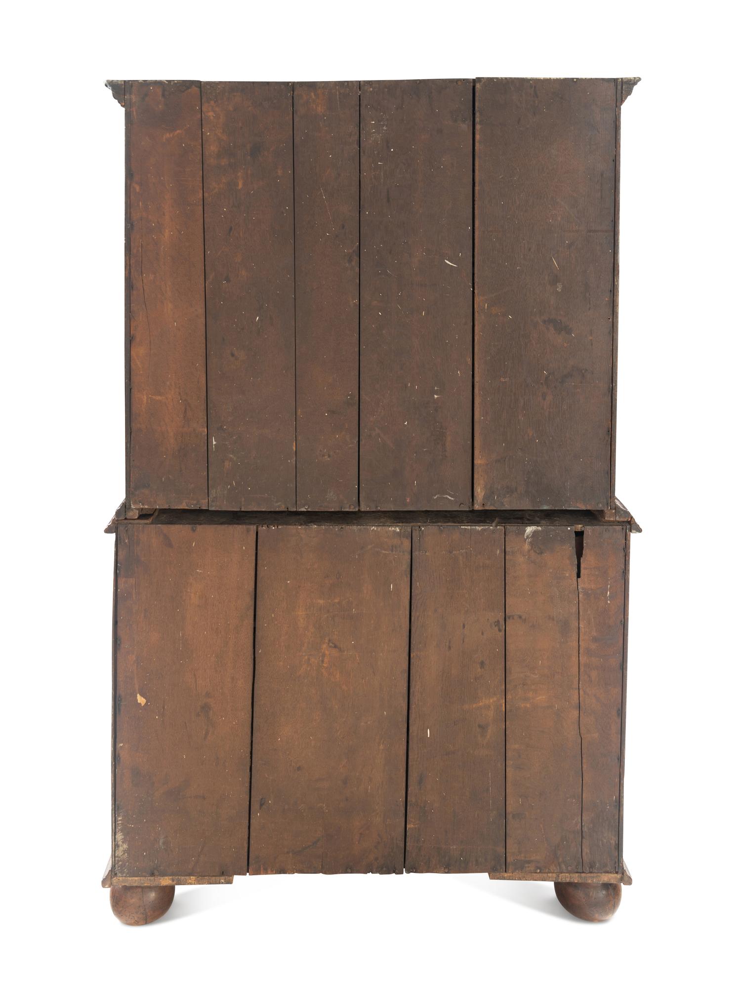 A George II Walnut Chest-on-Chest