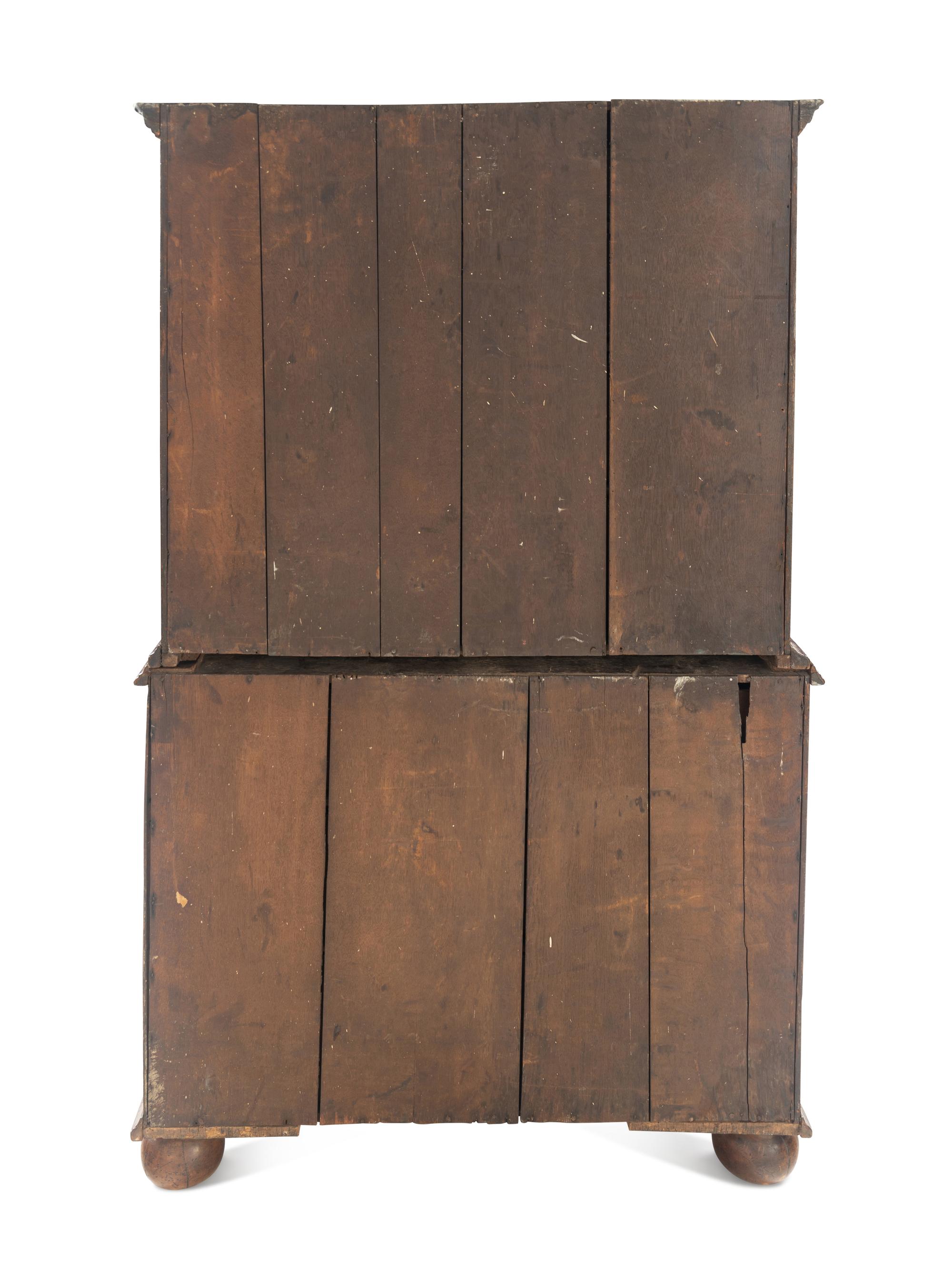A George II Walnut Chest-on-Chest
