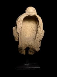 Four Gandharan Stucco Fragmented Heads