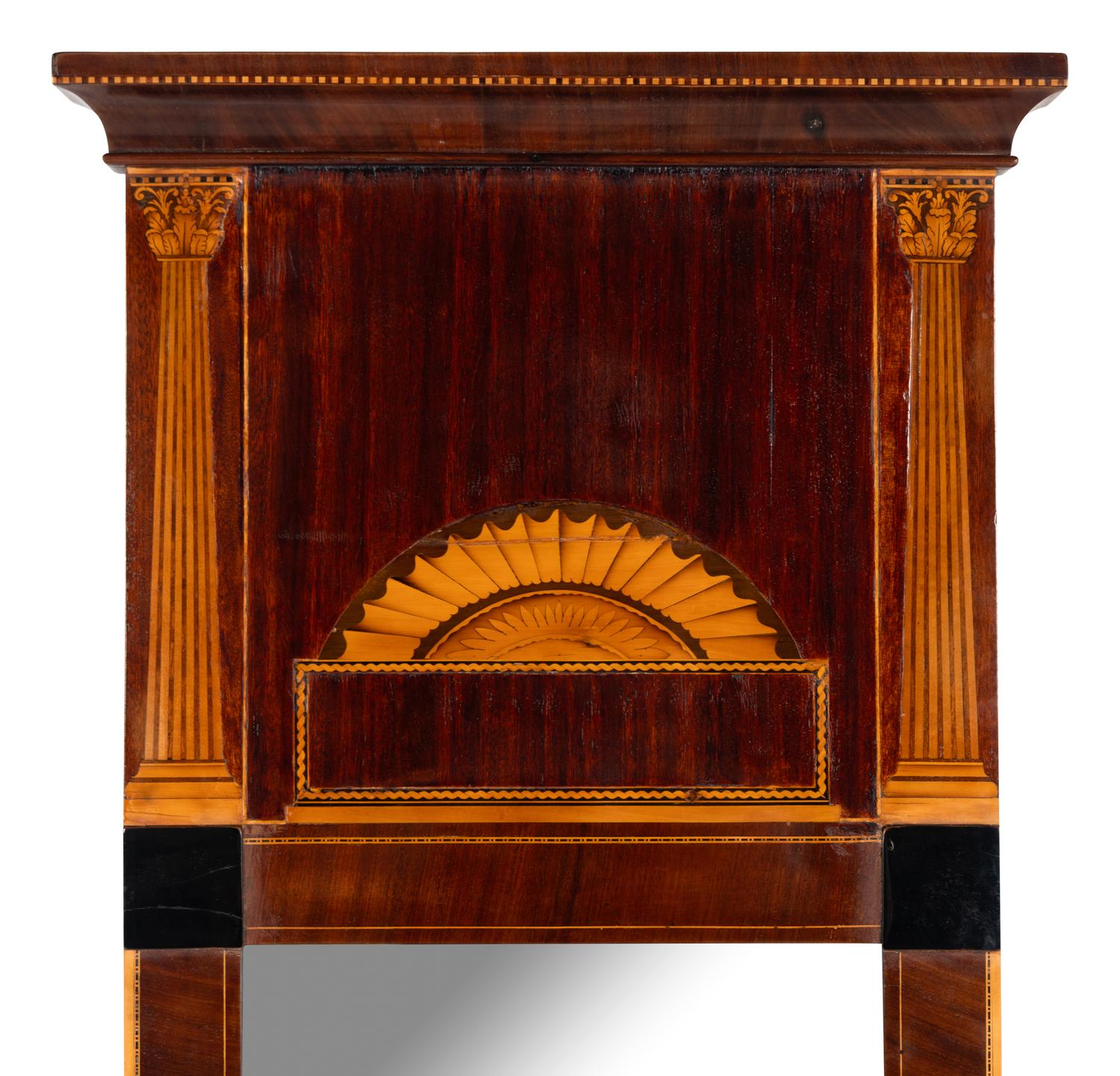 An Italian Neoclassical Marquetry Mirror