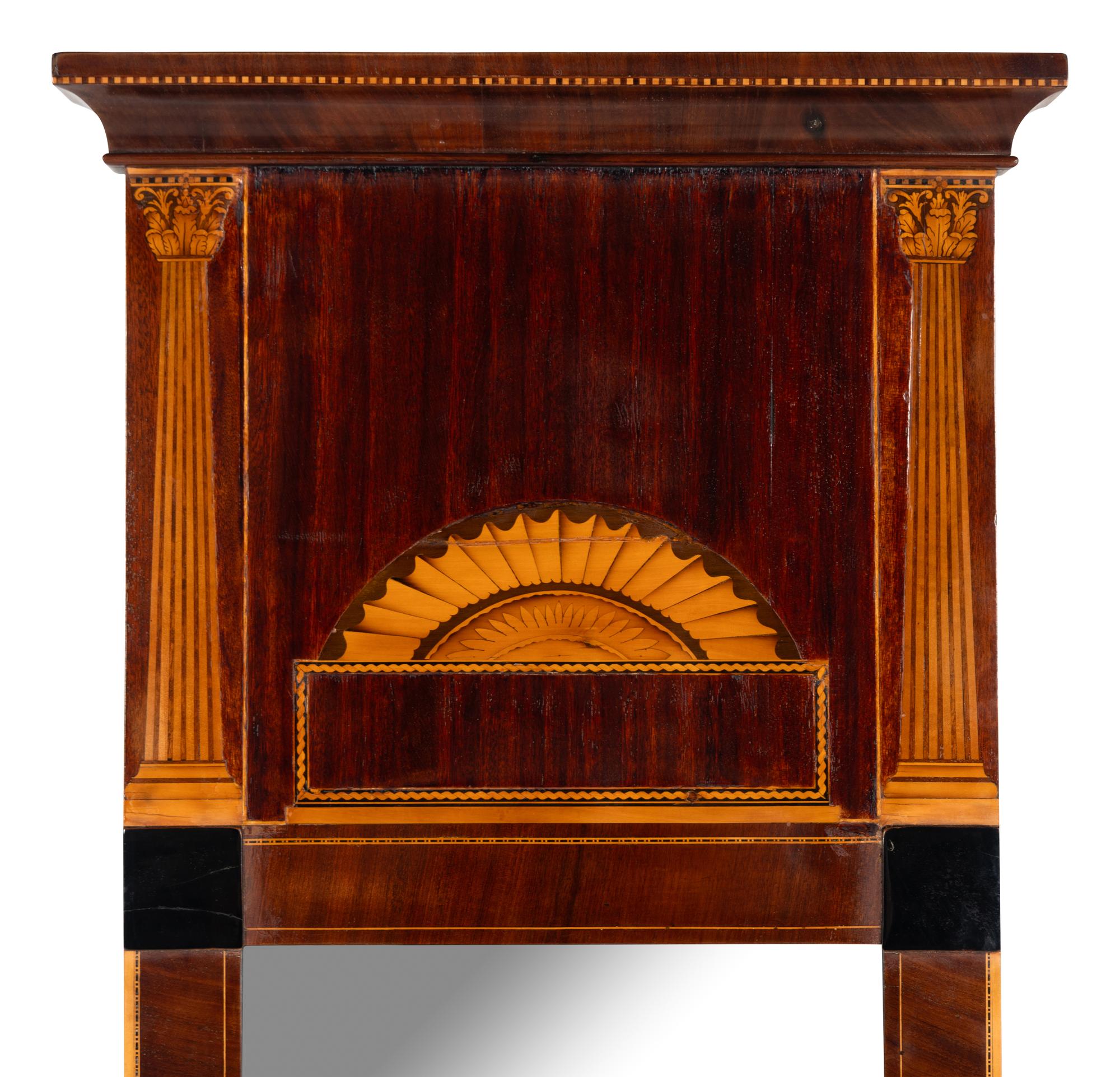 An Italian Neoclassical Marquetry Mirror