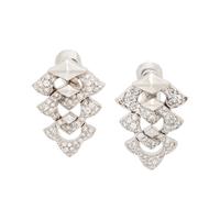 BULGARI, WHITE GOLD AND DIAMOND 'DIVA' CLIP EARRINGS