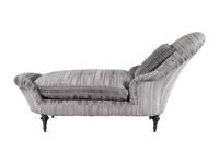 A Scalamandré-Retailed Chaise Longue with Cut Velvet Upholstery