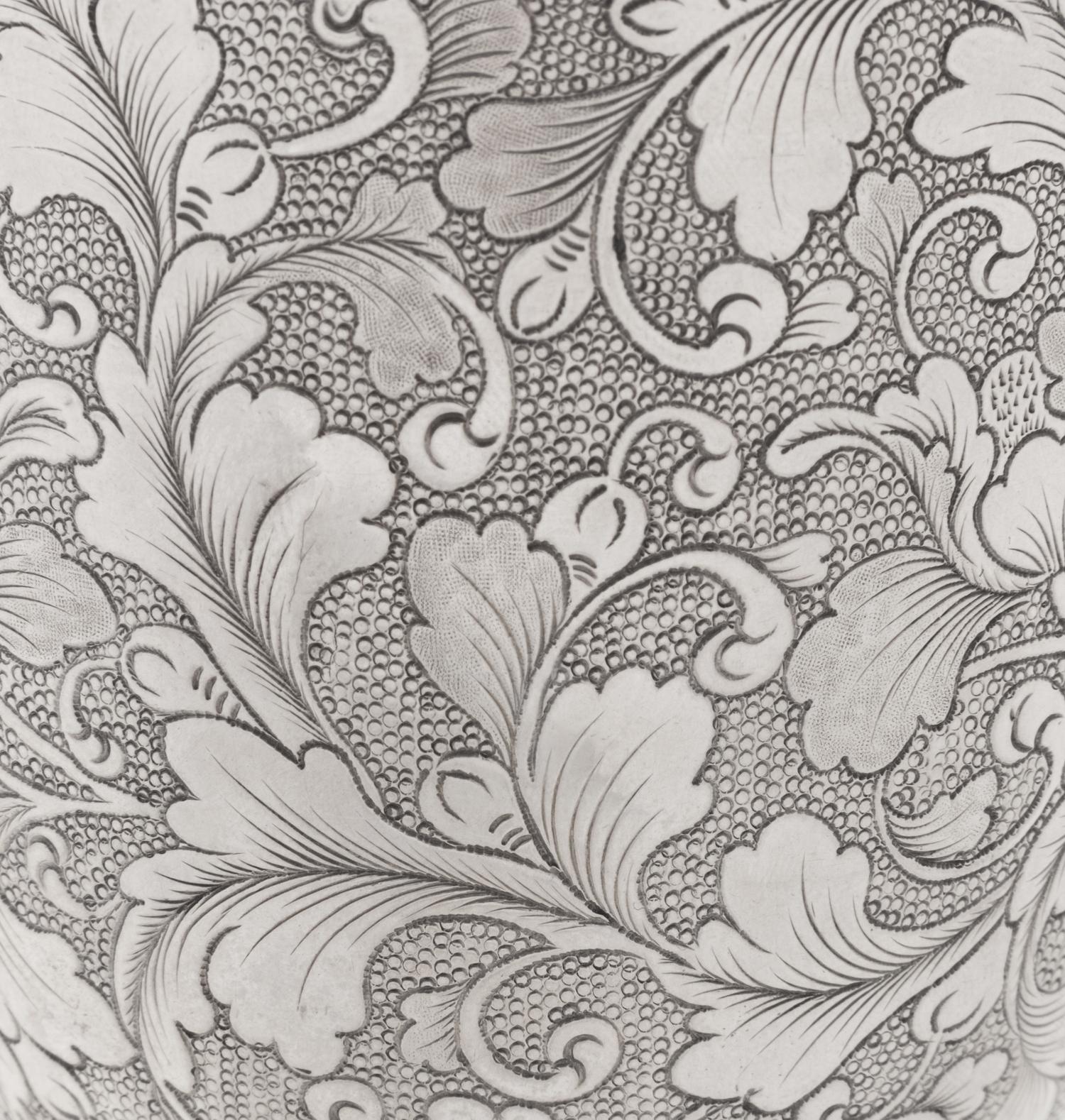 A Chinese Export Silver Stem Cup