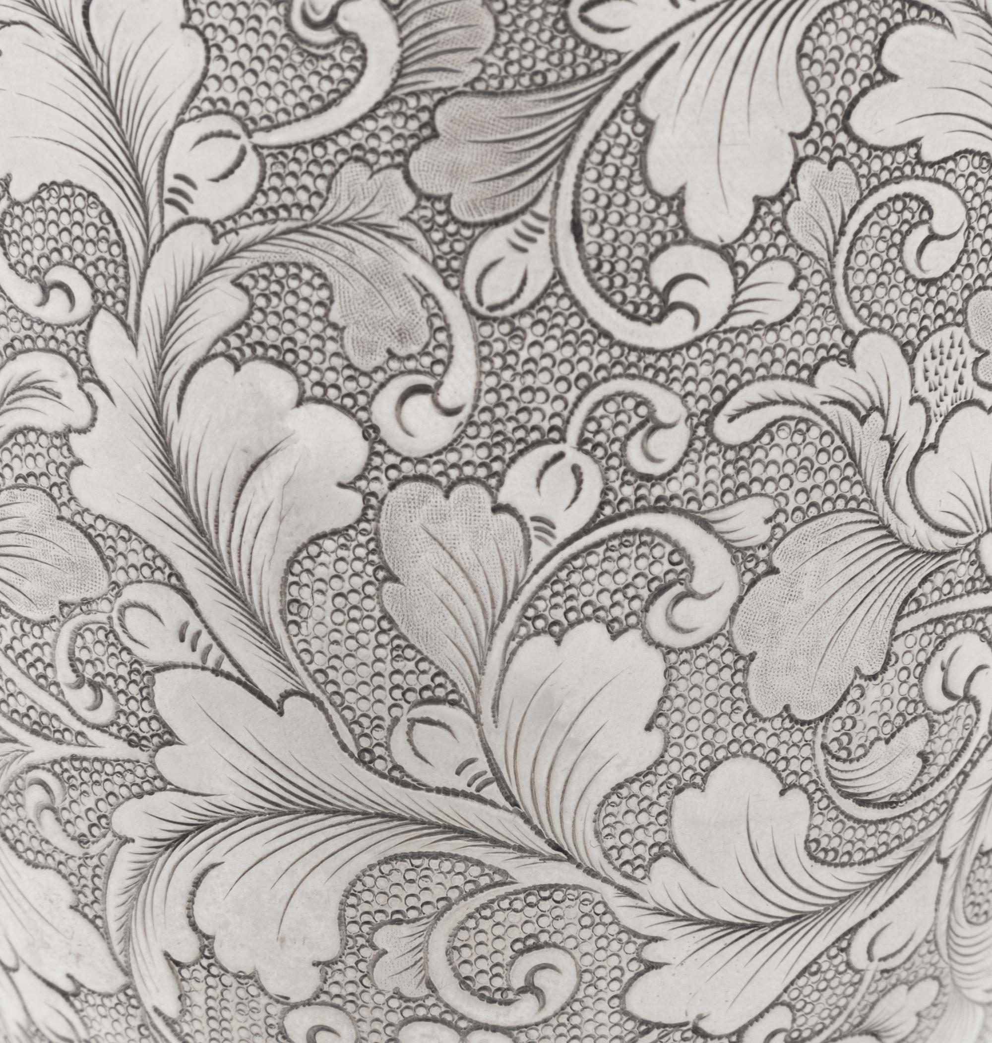 A Chinese Export Silver Stem Cup