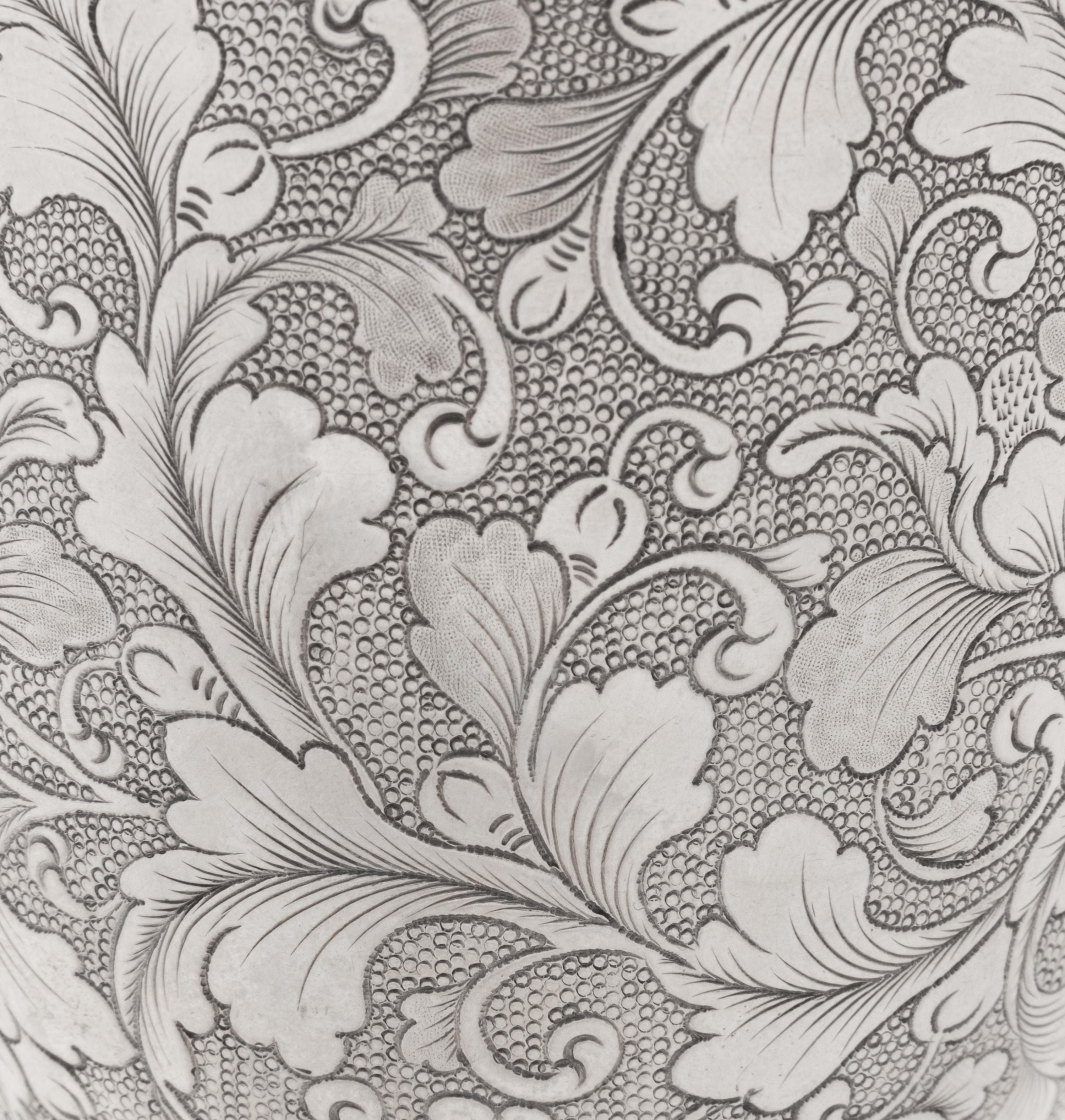 A Chinese Export Silver Stem Cup