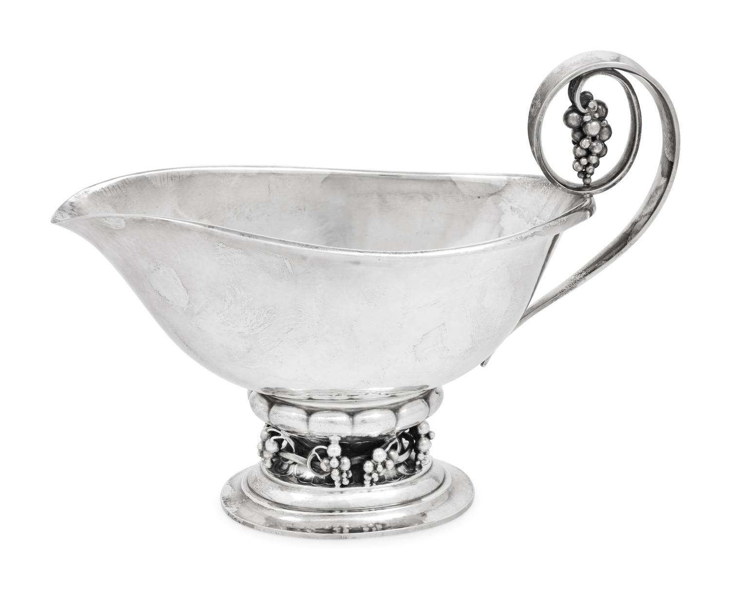A Georg Jensen Silver Sauce Boat