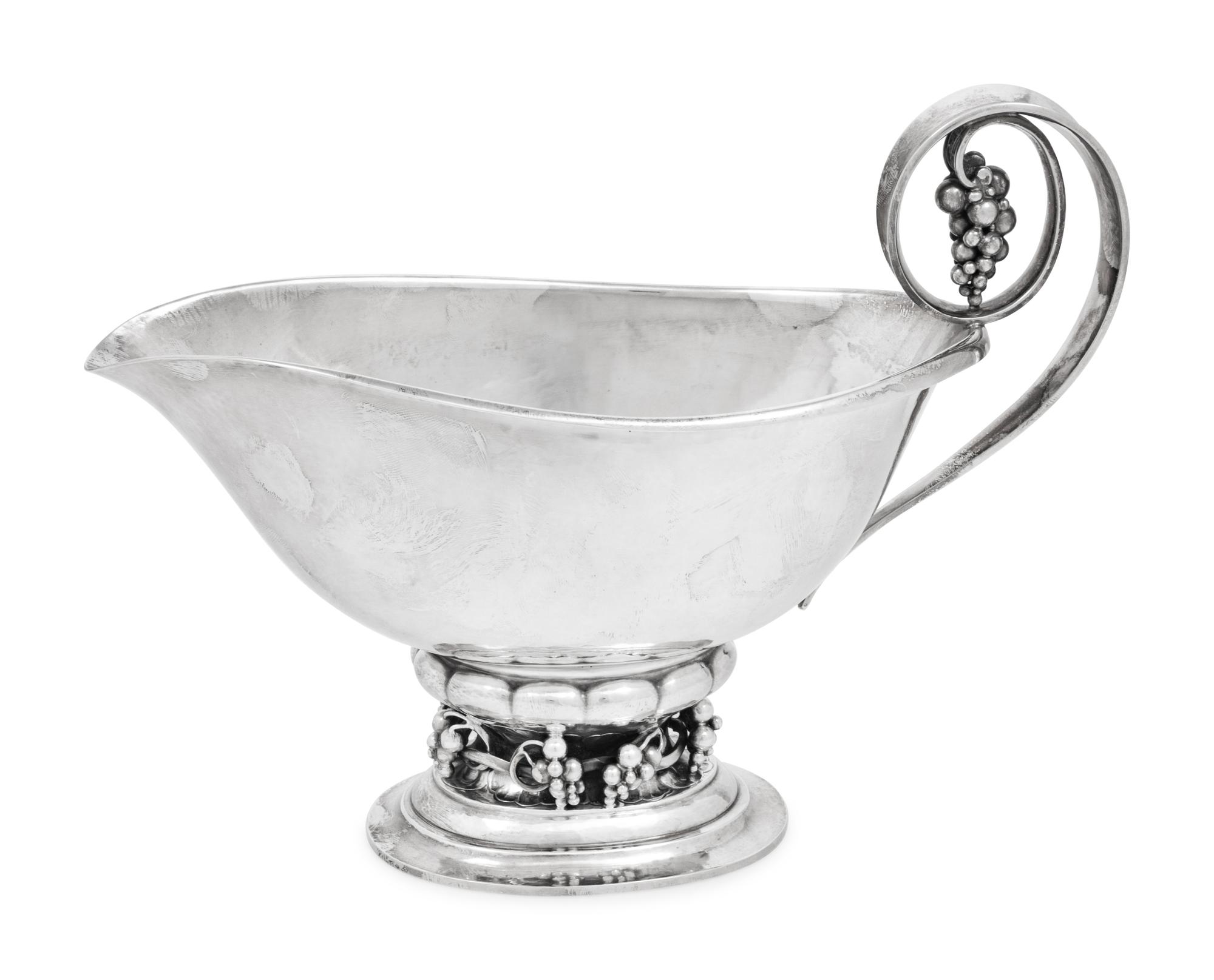 A Georg Jensen Silver Sauce Boat