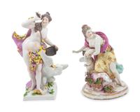 Two Continental Porcelain Figures — 19TH CENTURY