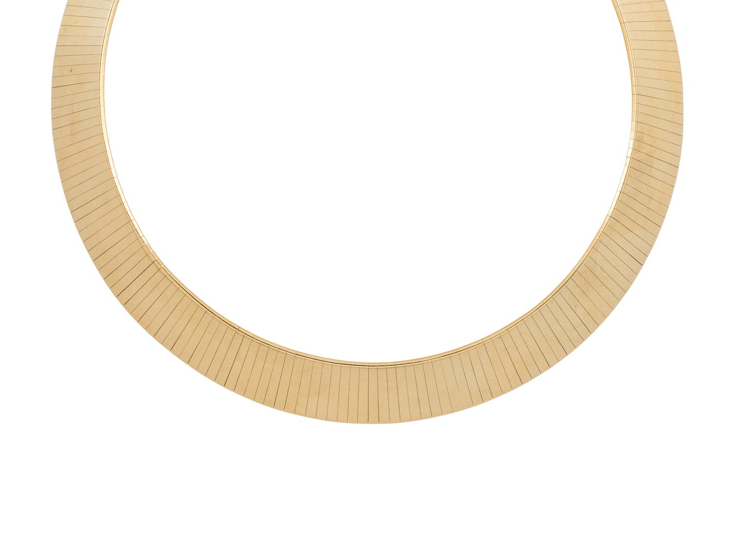 YELLOW GOLD COLLAR NECKLACE