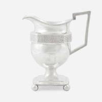 A Classical silver water pitcher Garret Forbes, New York, NY, early 19th century