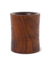 A Hardwood Brush Pot