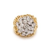 YELLOW GOLD AND DIAMOND RING