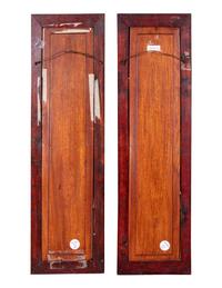 A Pair of Famille Rose Porcelain Inset Wall Panels