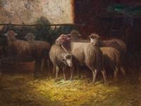 N. Balliquant, (French, late 19th century), Sheep