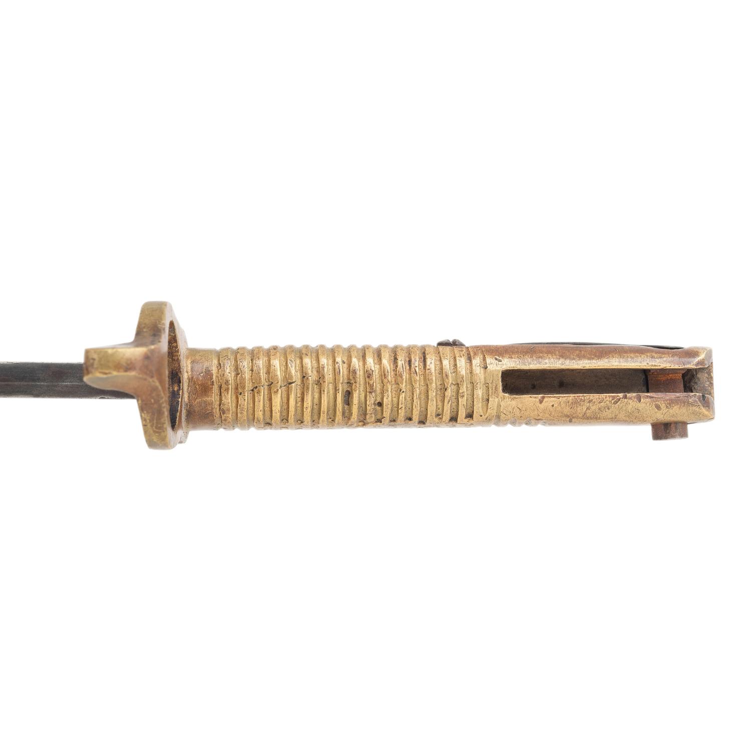 Confederate Saber Bayonet Attributed to Leech & Rigdon with Cook & Brother Type Hilt