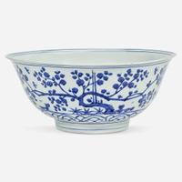 A Chinese blue and white porcelain large bowl Ming Dynasty, Jiajing six-character mark and of the period