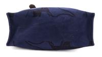 An Hermes Navy Etriviere Shopping Tote, 16" x 17" x 6".