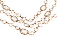 Chanel Clear Crystal Chiclets Sautoir, 1981