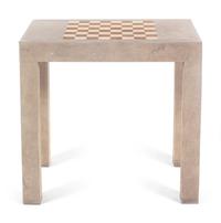 A Suede Upholstered Game Table