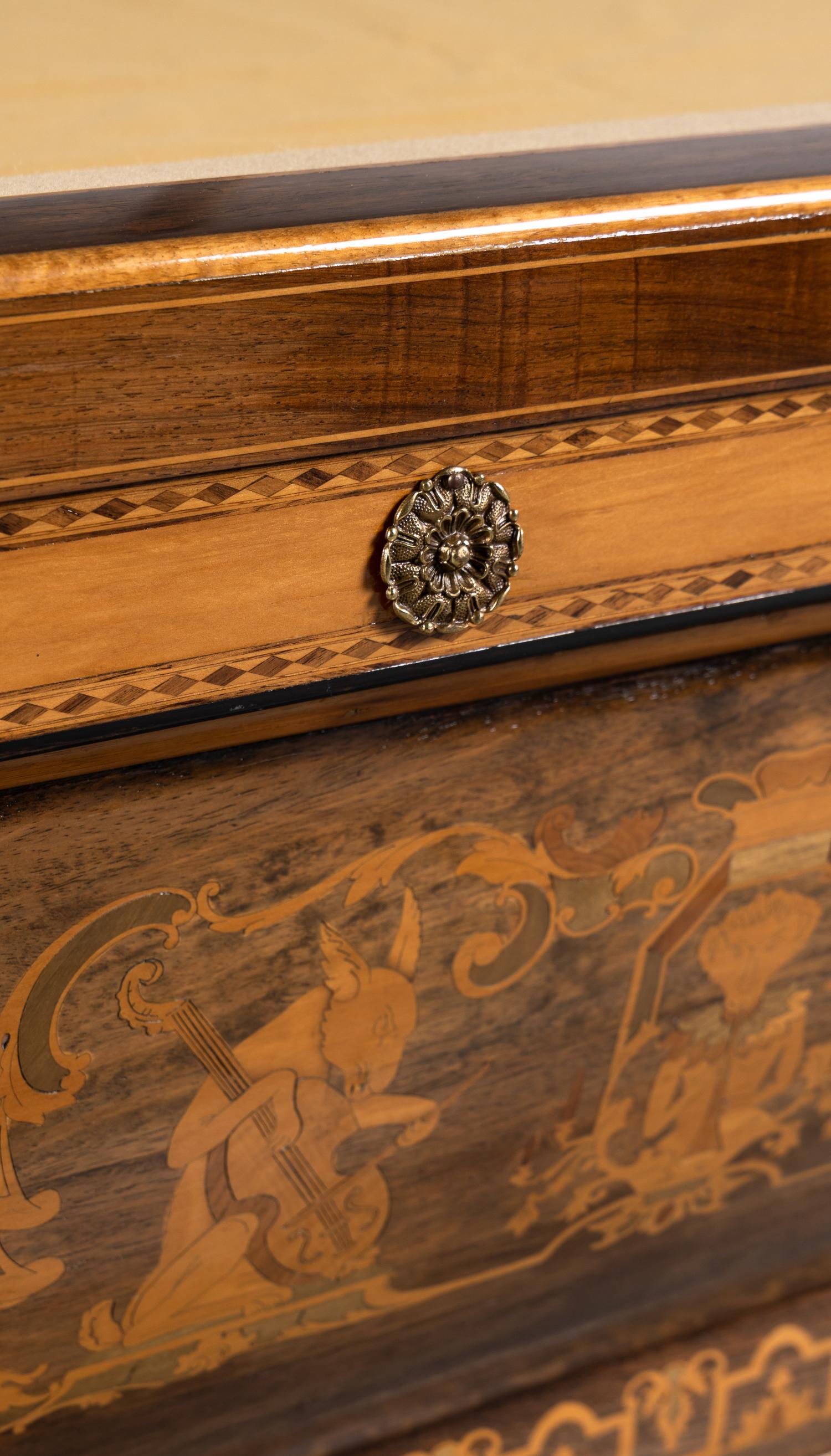 A Charles X Marquetry Billiards Table
